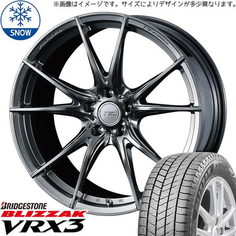 245/40R21 スタッドレスタイヤホイールセット 40ヴェルファイア etc (BRIDGESTONE BLIZZAK VRX3 & FZERO FZ2 5穴 120)