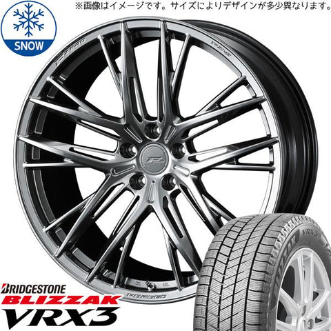 225/55R18 スタッドレスタイヤホイールセット レクサスLBX etc (BRIDGESTONE BLIZZAK VRX3 & FZERO FZ5 5穴 114.3)