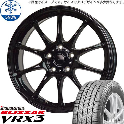 195/50R16 スタッドレスタイヤホイールセット スイフトスポーツ etc (BRIDGESTONE VRX3 & GSPEED G07 5穴 114.3)