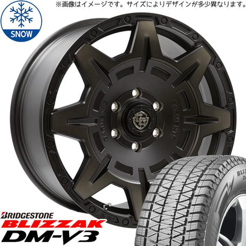 265/55R20 スタッドレスタイヤホイールセット レクサスLX etc (BRIDGESTONE BLIZZAK DM-V3 & GARMENTS StyleM 6穴 139.7)