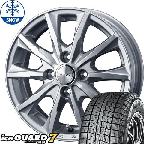 155/65R13 スタッドレスタイヤホイールセット ミラ etc (YOKOHAMA iceGUARD7 & JOKER Glide 4穴 100)