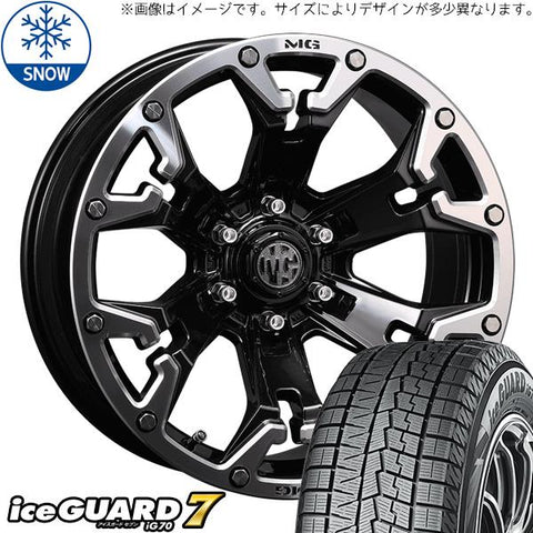 195/65R16 スタッドレスタイヤホイールセット パジェロミニ etc (YOKOHAMA iceGUARD7 & MYRTLE GOLEM 5穴 114.3)