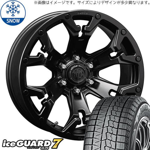 195/65R16 スタッドレスタイヤホイールセット パジェロミニ etc (YOKOHAMA iceGUARD7 & MYRTLE GOLEM 5穴 114.3)