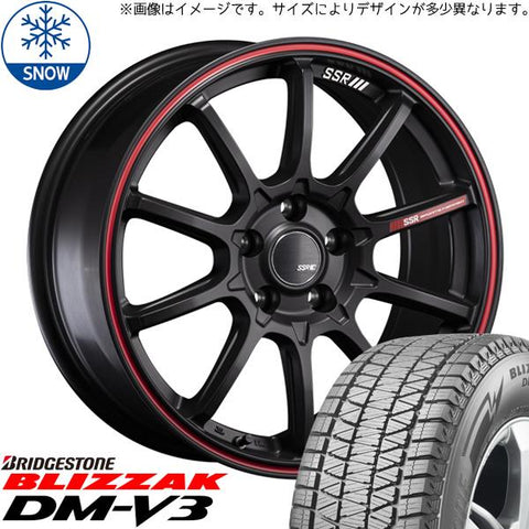 225/60R17 スタッドレスタイヤホイールセット MAZDA6 etc (BRIDGESTONE BLIZZAK DM-V3 & SSR GTV05 5穴 114.3)