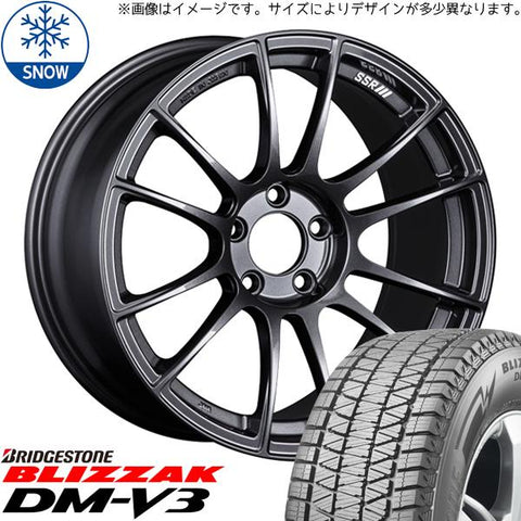 225/55R18 スタッドレスタイヤホイールセット クロストレック etc (BRIDGESTONE BLIZZAK DM-V3 & SSR GTX04 5穴 114.3)