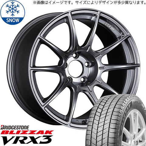 165/55R15 スタッドレスタイヤホイールセット N BOX etc (BRIDGESTONE BLIZZAK VRX3 & SSR GTX01 4穴 100)