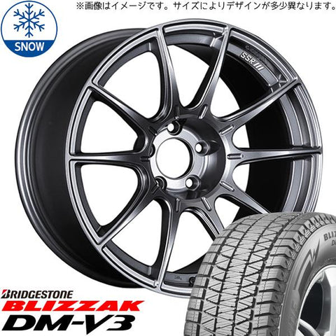 225/60R18 スタッドレスタイヤホイールセット CX8 CX5 etc (BRIDGESTONE BLIZZAK DM-V3 & SSR GTX01 5穴 114.3)