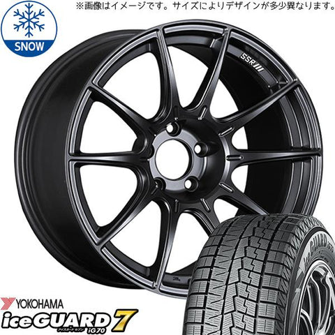 165/55R15 スタッドレスタイヤホイールセット N BOX etc (YOKOHAMA iceGUARD7 & SSR GTX01 4穴 100)