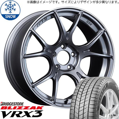 205/45R17 スタッドレスタイヤホイールセット CRZ etc (BRIDGESTONE BLIZZAK VRX3 & SSR GTX02 5穴 114.3)