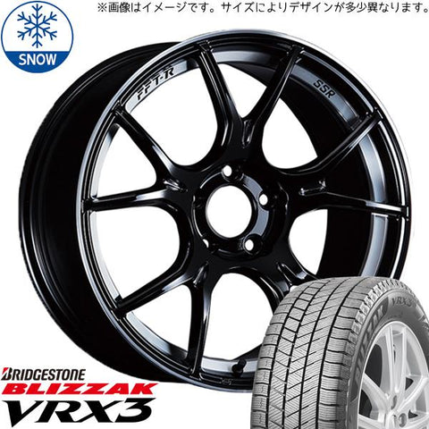 165/50R16 スタッドレスタイヤホイールセット ムーヴ etc (BRIDGESTONE BLIZZAK VRX3 & SSR GTX02 4穴 100)