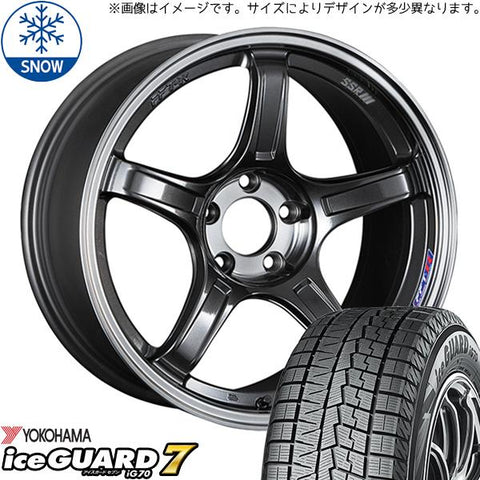 195/45R17 スタッドレスタイヤホイールセット シエンタ etc (YOKOHAMA iceGUARD7 & SSR GTX03 5穴 100)