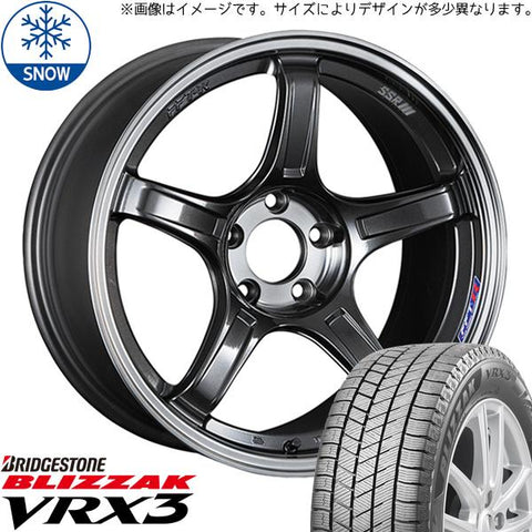 195/45R17 スタッドレスタイヤホイールセット シエンタ etc (BRIDGESTONE BLIZZAK VRX3 & SSR GTX03 5穴 100)