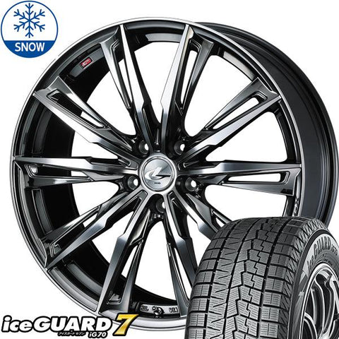 205/55R17 スタッドレスタイヤホイールセット ステップワゴン etc (YOKOHAMA iceGUARD7 & LEONIS GX 5穴 114.3)