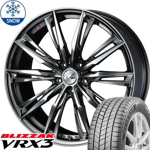 215/45R17 スタッドレスタイヤホイールセット ステップワゴン etc (BRIDGESTONE VRX3 & LEONIS GX 5穴 114.3)