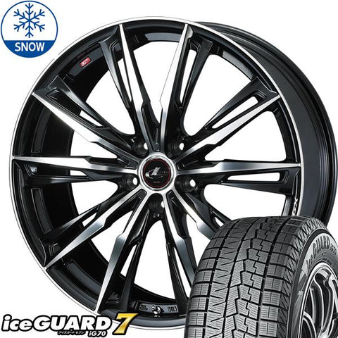 175/65R15 スタッドレスタイヤホイールセット ラクティス etc (YOKOHAMA iceGUARD7 & LEONIS GX 5穴 100)