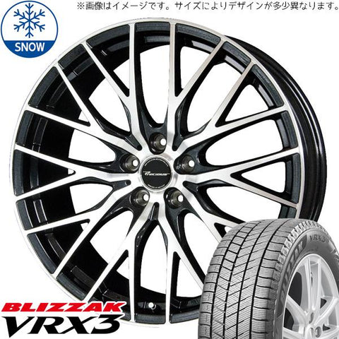 215/40R18 スタッドレスタイヤホイールセット プリウス etc (BRIDGESTONE VRX3 & Precious HM1 5穴 100)