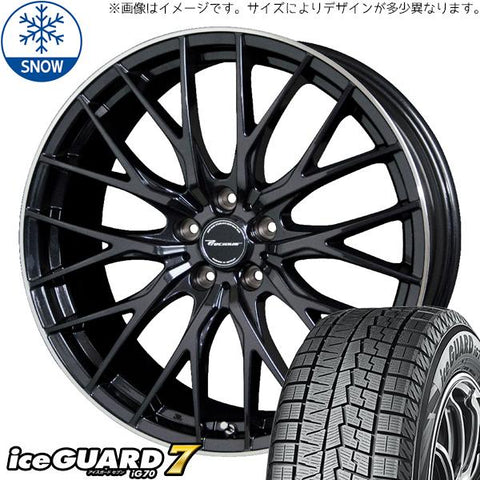 225/40R18 スタッドレスタイヤホイールセット プリウス etc (YOKOHAMA iceGUARD7 & Precious HM1 5穴 100)