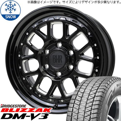 265/65R18 スタッドレスタイヤホイールセット ランクル250 etc (BRIDGESTONE BLIZZAK DM-V3 & BARKLEY HARDROCK HURON 6穴 139.7)