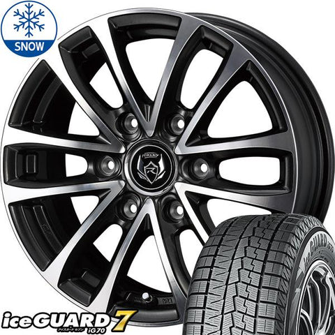 215/65R16 スタッドレスタイヤホイールセット ハイエース (YOKOHAMA iceGUARD7 & RIZLEYJPH 6穴 139.7)