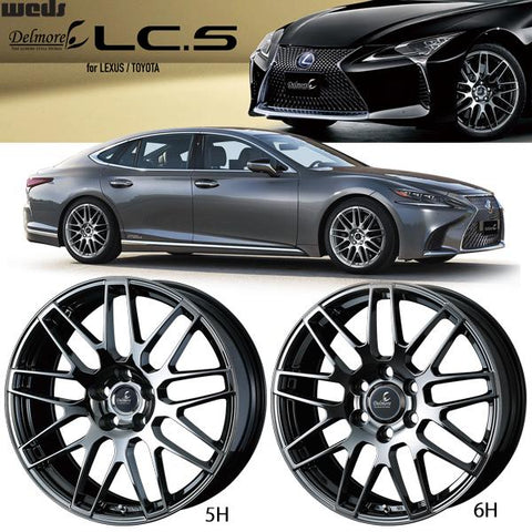 245/45R20 スタッドレスタイヤホイールセット レクサス LS LC etc (BRIDGESTONE DM-V3 & Delmore LCS 5穴 120)