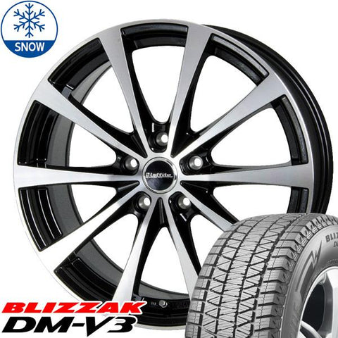 235/60R18 スタッドレスタイヤホイールセット アウトランダー etc (BRIDGESTONE DM-V3 & Laffit LE03 5穴 114.3)