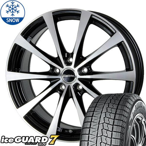 235/60R18 スタッドレスタイヤホイールセット アウトランダー etc (YOKOHAMA iceGUARD7 & Laffit LE03 5穴 114.3)