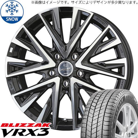 155/65R13 スタッドレスタイヤホイールセット ミラ etc (BRIDGESTONE VRX3 & SMACK LEGINA 4穴 100)