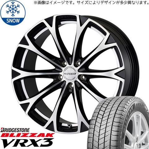 215/40R18 スタッドレスタイヤホイールセット セレナ etc (BRIDGESTONE VRX3 & VENERDI LEGART 5穴 114.3)