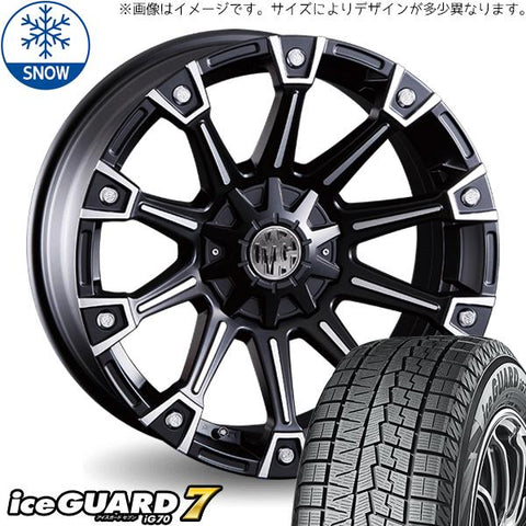 195/65R16 スタッドレスタイヤホイールセット パジェロミニ etc (YOKOHAMA iceGUARD7 & MYRTLE MONSTER 5穴 114.3)