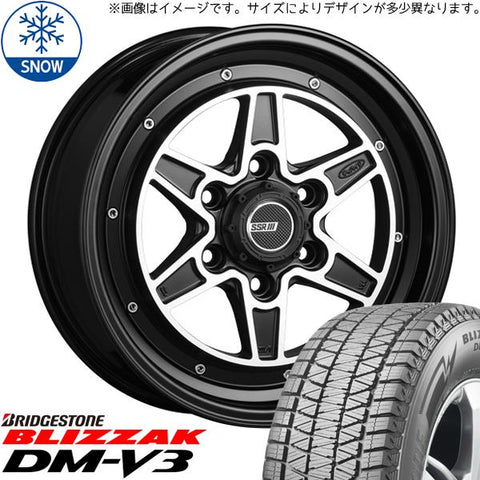 215/70R16 スタッドレスタイヤホイールセット ハイエース専用 (BRIDGESTONE BLIZZAK DM-V3 & DEVIDE MK6 6穴 139.7)