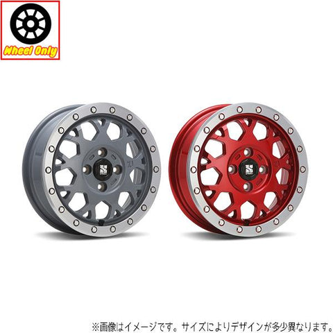 14インチ アルミホイール 4穴 100 MLJ エクストリームJ XJ04 セメントグレー MC 4.5J 1本