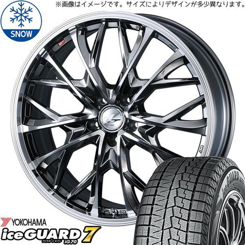 225/60R17 スタッドレスタイヤホイールセット レクサスLBX etc (YOKOHAMA iceGUARD7 & LEONIS MV 5穴 114.3)