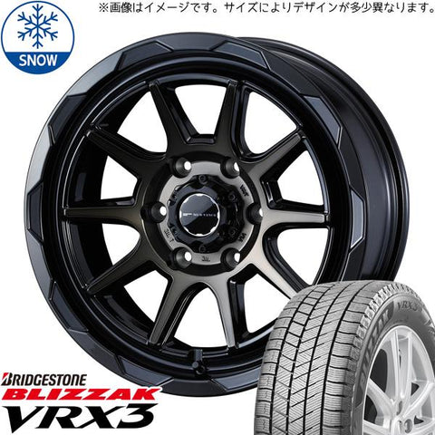 165/65R14 スタッドレスタイヤホイールセット デリカミニ etc (BRIDGESTONE VRX3 & MUDVANCE06 4穴 100)