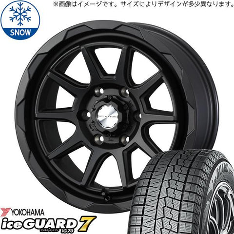 165/55R14 スタッドレスタイヤホイールセット ムーブ etc (YOKOHAMA iceGUARD7 & MUDVANCE06 4穴 100)