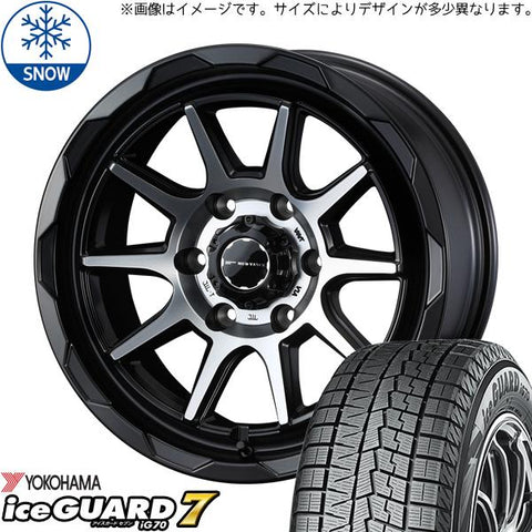 165/55R14 スタッドレスタイヤホイールセット ムーブ etc (YOKOHAMA iceGUARD7 & MUDVANCE06 4穴 100)