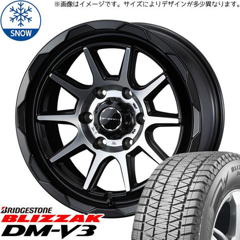 215/70R16 スタッドレスタイヤホイールセット ジムニー JB64 JB23 etc (BRIDGESTONE DM-V3 & MUDVANCE06 5穴 139.7)