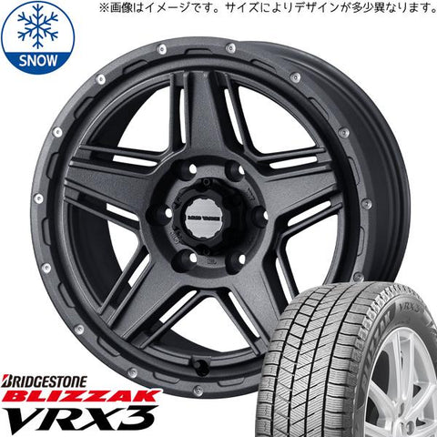 165/55R14 スタッドレスタイヤホイールセット ムーブ etc (BRIDGESTONE VRX3 & MUDVANCE07 4穴 100)