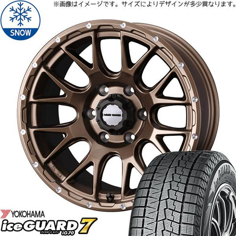 165/55R14 スタッドレスタイヤホイールセット ムーブ etc (YOKOHAMA iceGUARD7 & MUDVANCE08 4穴 100)