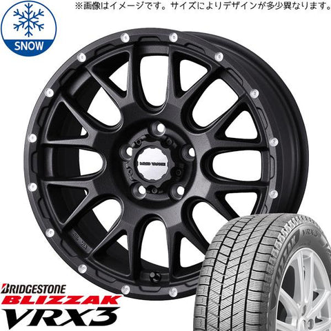 165/55R14 スタッドレスタイヤホイールセット ムーブ etc (BRIDGESTONE VRX3 & MUDVANCE08 4穴 100)