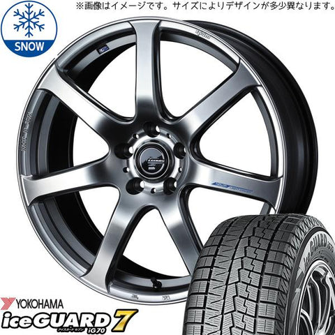 165/50R15 スタッドレスタイヤホイールセット ムーブ etc (YOKOHAMA iceGUARD7 & LEONIS NAVIA07 4穴 100)