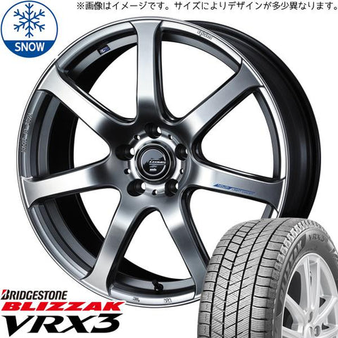 165/55R15 スタッドレスタイヤホイールセット NBOX etc (BRIDGESTONE VRX3 & LEONIS NAVIA07 4穴 100)