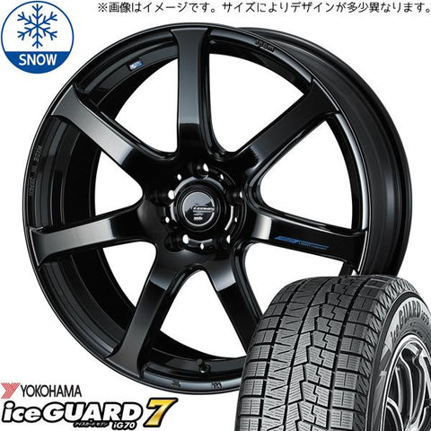 165/50R15 スタッドレスタイヤホイールセット ムーブ etc (YOKOHAMA iceGUARD7 & LEONIS NAVIA07 4穴 100)