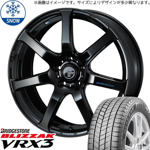 165/55R15 スタッドレスタイヤホイールセット NBOX etc (BRIDGESTONE VRX3 & LEONIS NAVIA07 4穴 100)