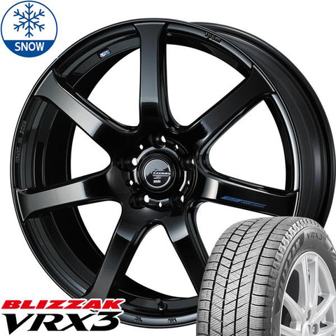 215/45R17 スタッドレスタイヤホイールセット ステップワゴン etc (BRIDGESTONE VRX3 & LEONIS NAVIA07 5穴 114.3)