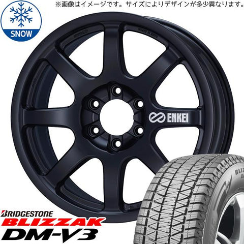 265/65R18 スタッドレスタイヤホイールセット ランクル250 etc (BRIDGESTONE BLIZZAK DM-V3 & ENKEI PDT01 6穴 139.7)