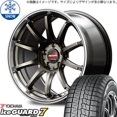 165/55R15 スタッドレスタイヤホイールセット パッソ etc (YOKOHAMA iceGUARD7 & RMPRacing R10 4穴 100)