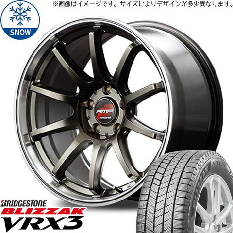 165/50R15 スタッドレスタイヤホイールセット 軽自動車 (BRIDGESTONE VRX3 & RMPRacing R10 4穴 100)