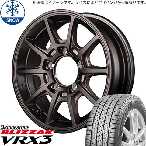 215/70R16 スタッドレスタイヤホイールセット ジムニー JB64 JB23 etc (BRIDGESTONE VRX3 & RMPRacing R25 5穴 139.7)