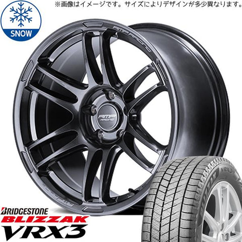 165/50R15 スタッドレスタイヤホイールセット ムーブ etc (BRIDGESTONE VRX3 & RMPRacing R26 4穴 100)