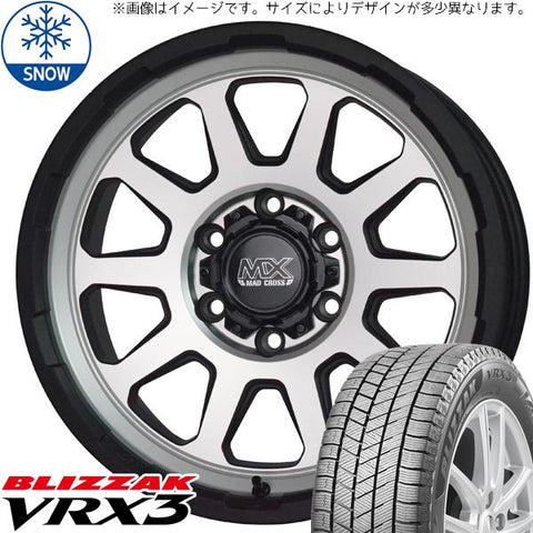 165/65R14 スタッドレスタイヤホイールセット デリカミニ etc (BRIDGESTONE VRX3 & MADCROSS RANGER 4穴 100)